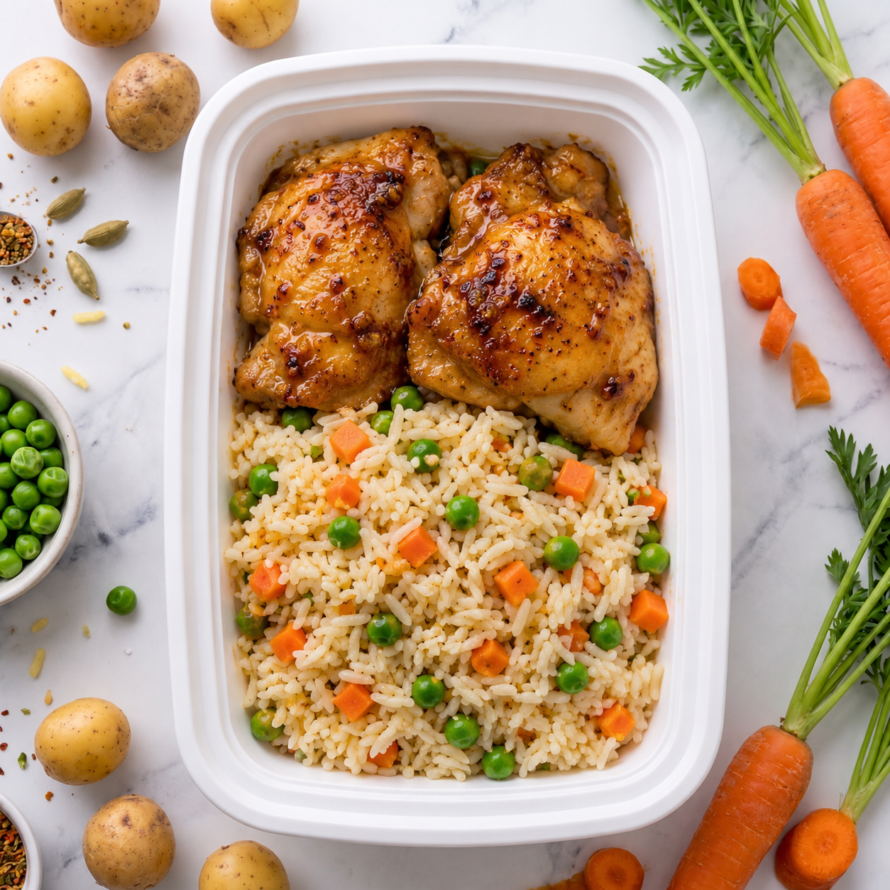 Maple Curry Chicken Thighs