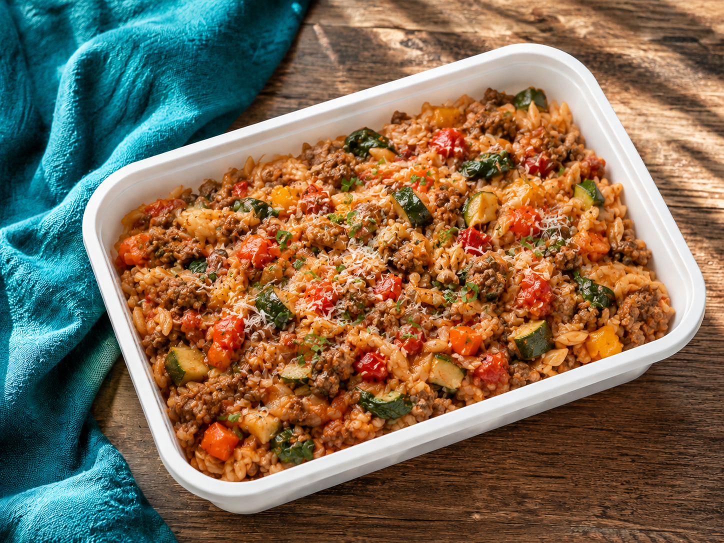 Beef and Veggie Orzo