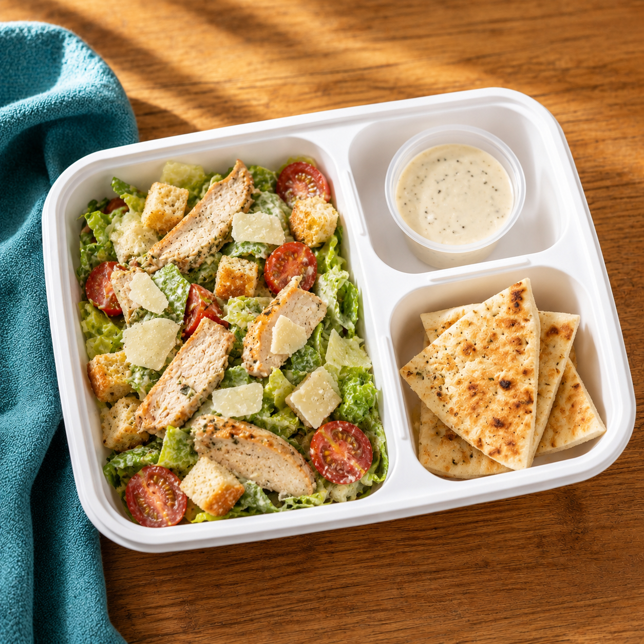 Chicken Caesar Flatbread