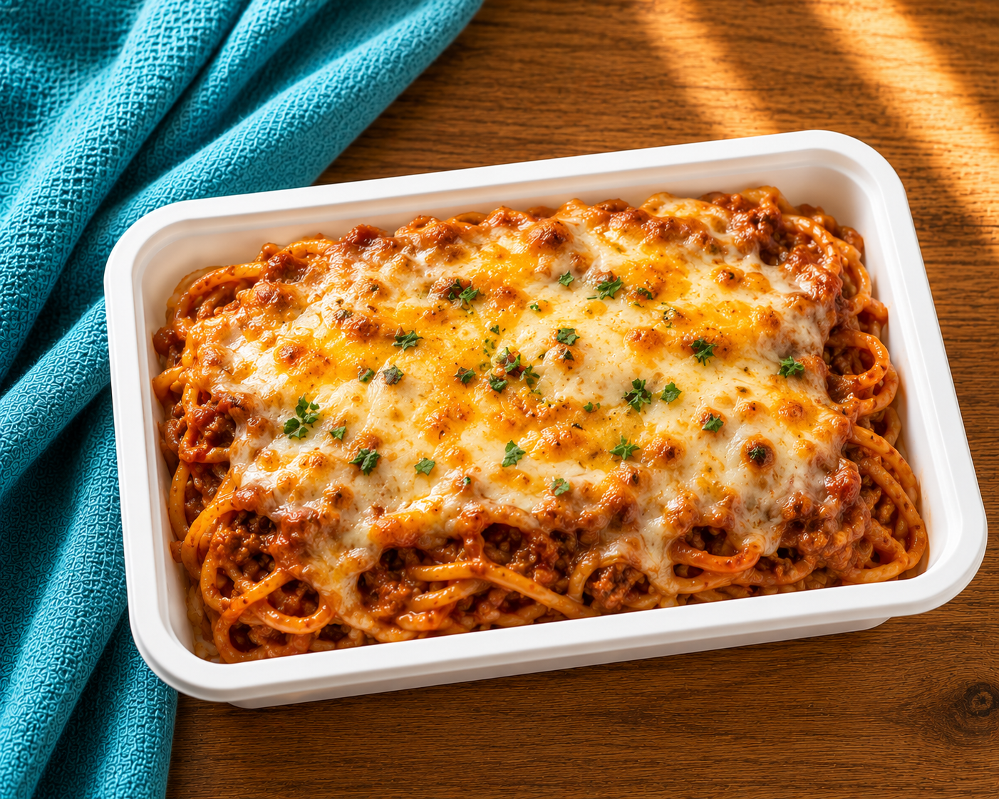 Baked Cheese Spaghetti Bolognese
