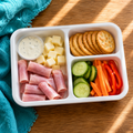 Ham and Cheese Snack Box with Fresh Veggies