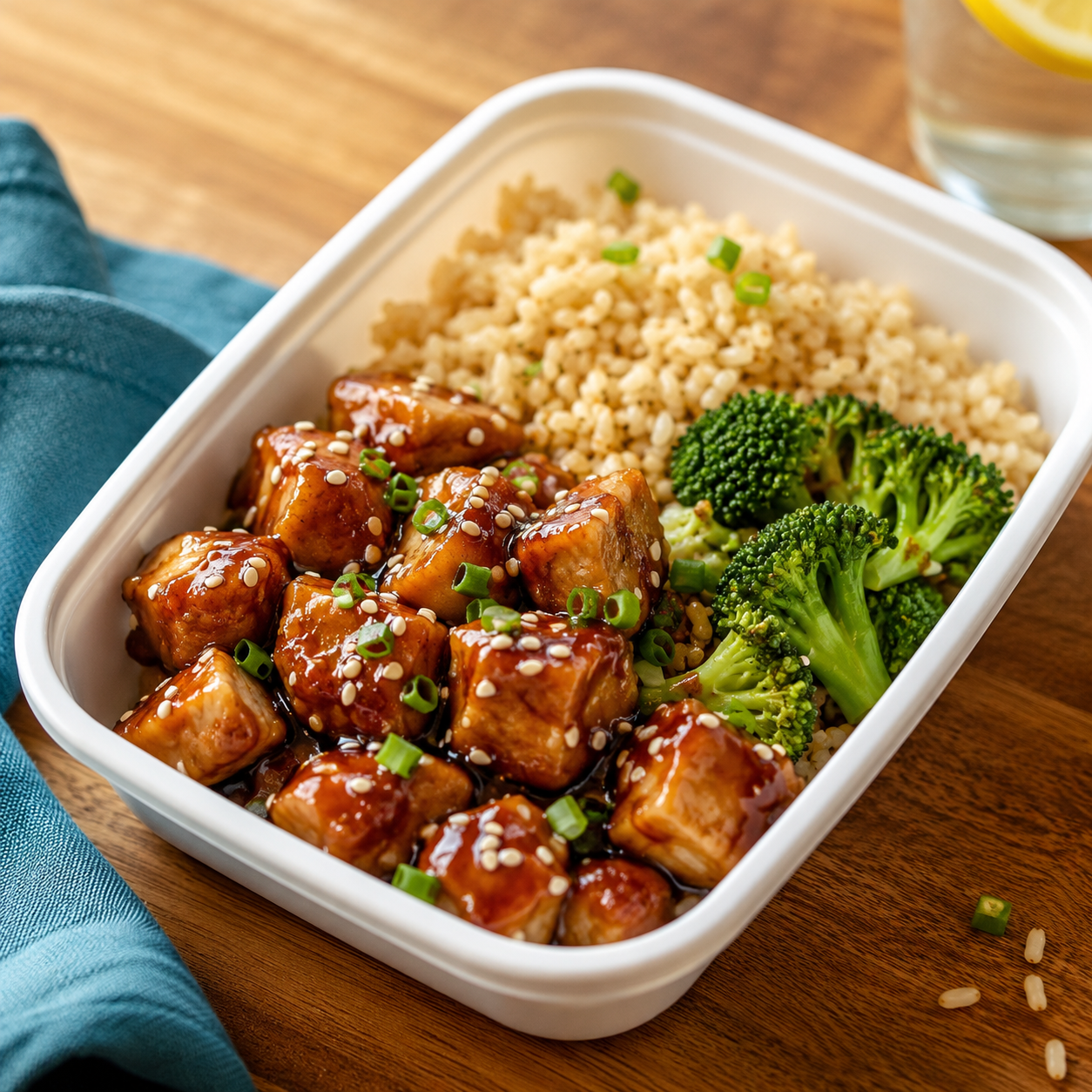 Teriyaki Chicken with Brown Rice