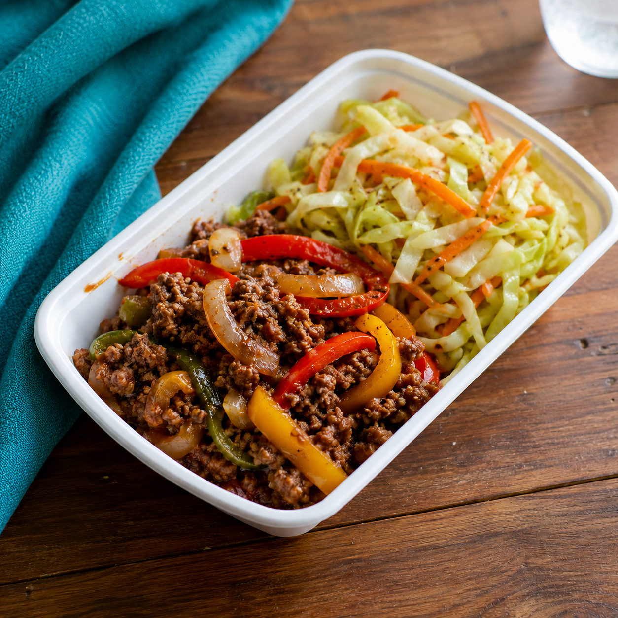 Ground Beef Stir-Fry with Cabbage