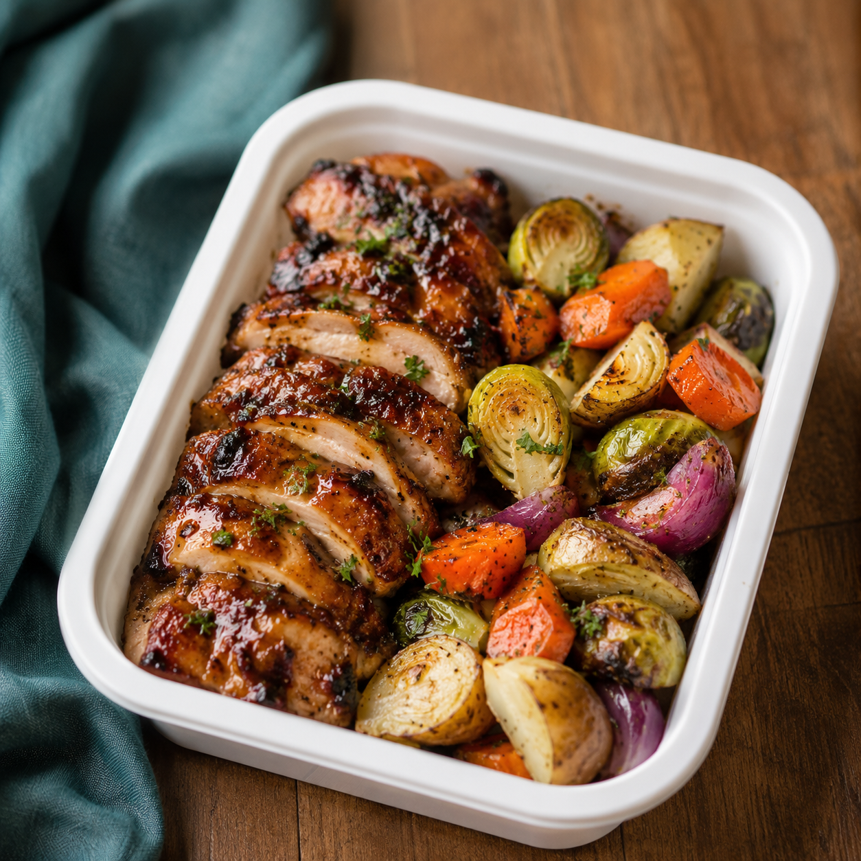 Balsamic Chicken with Veggies