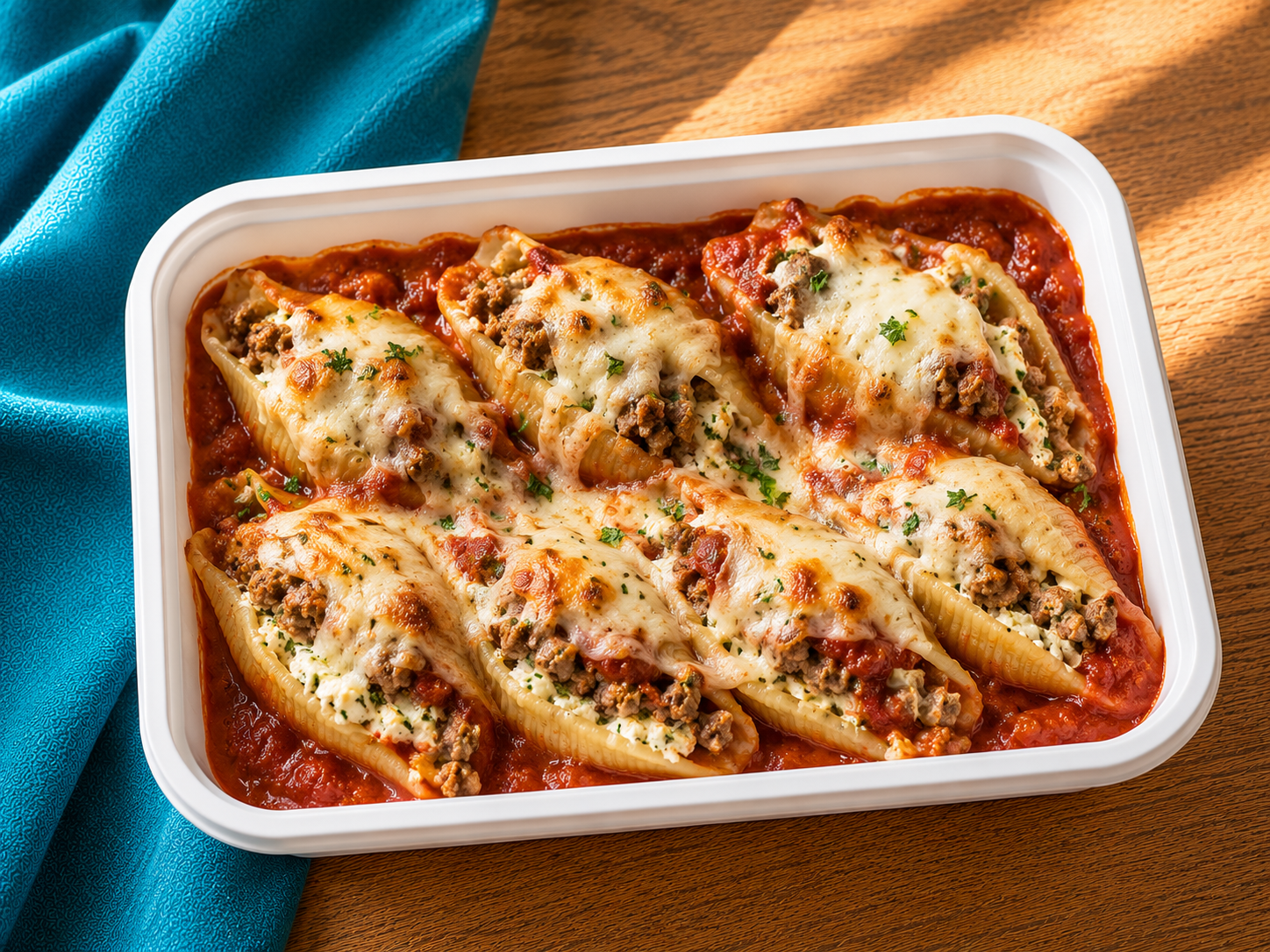 Ricotta & Beef Stuffed Shell Pasta