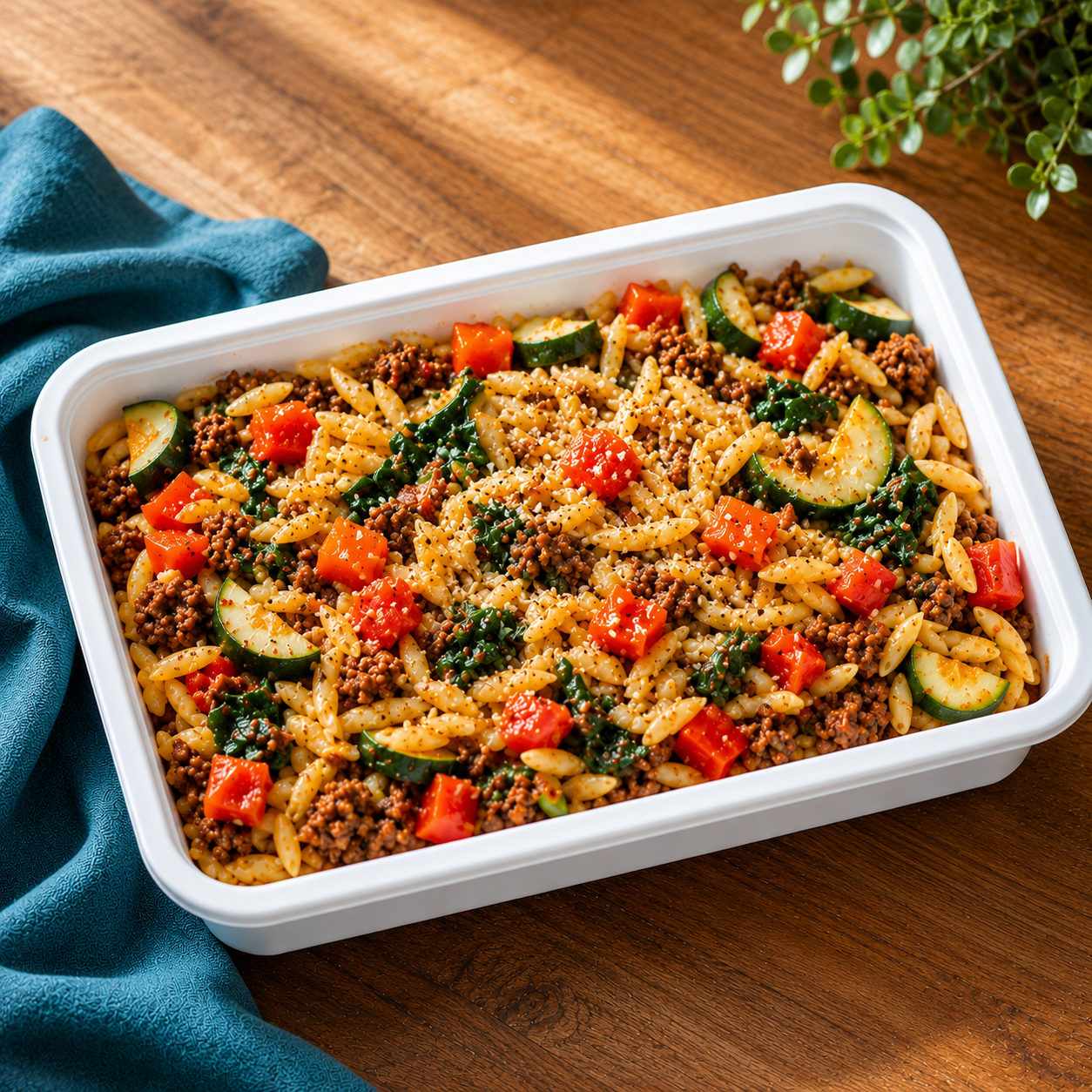 Beef and Veggie Orzo