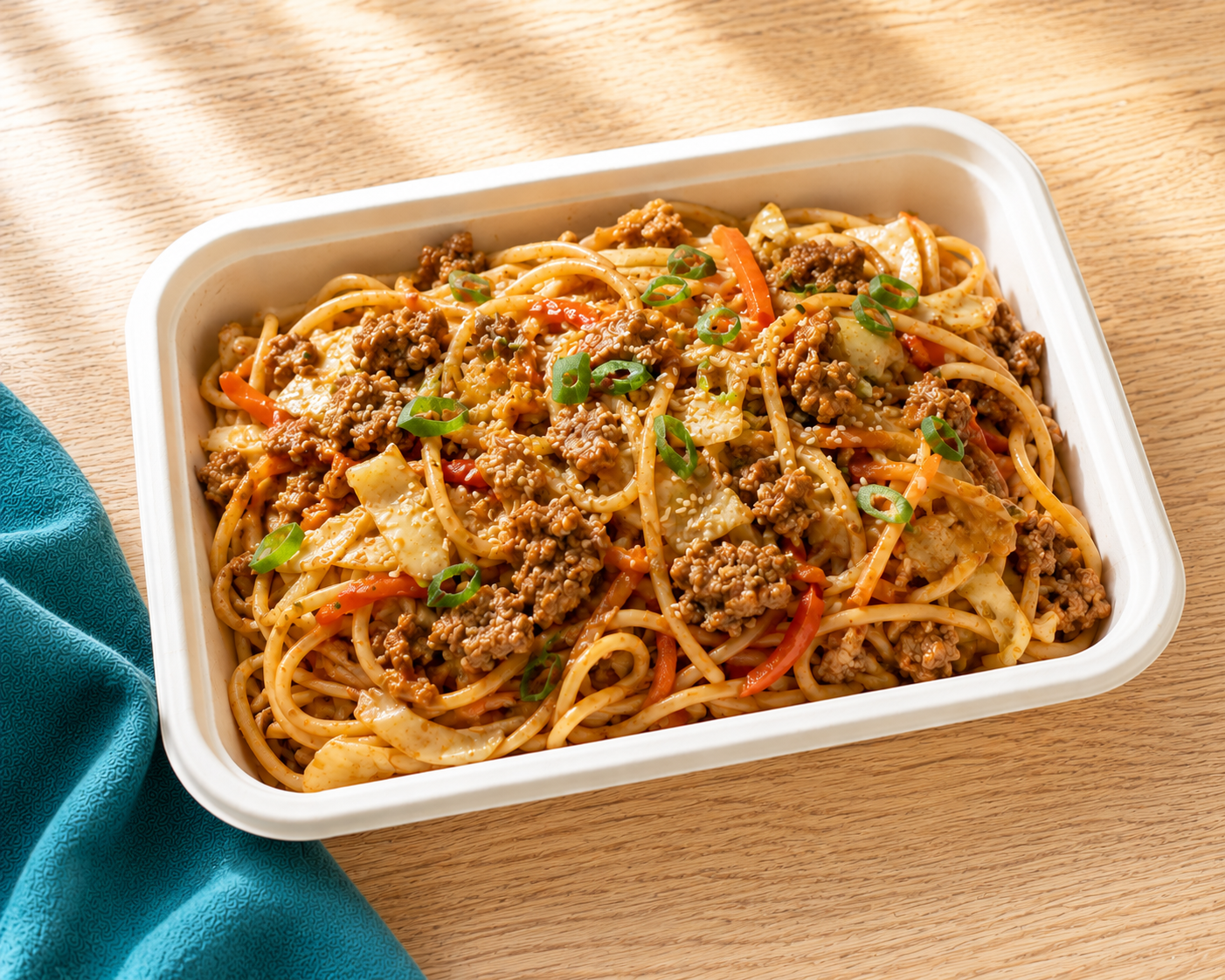 Mild Gochujang Pork Noodles