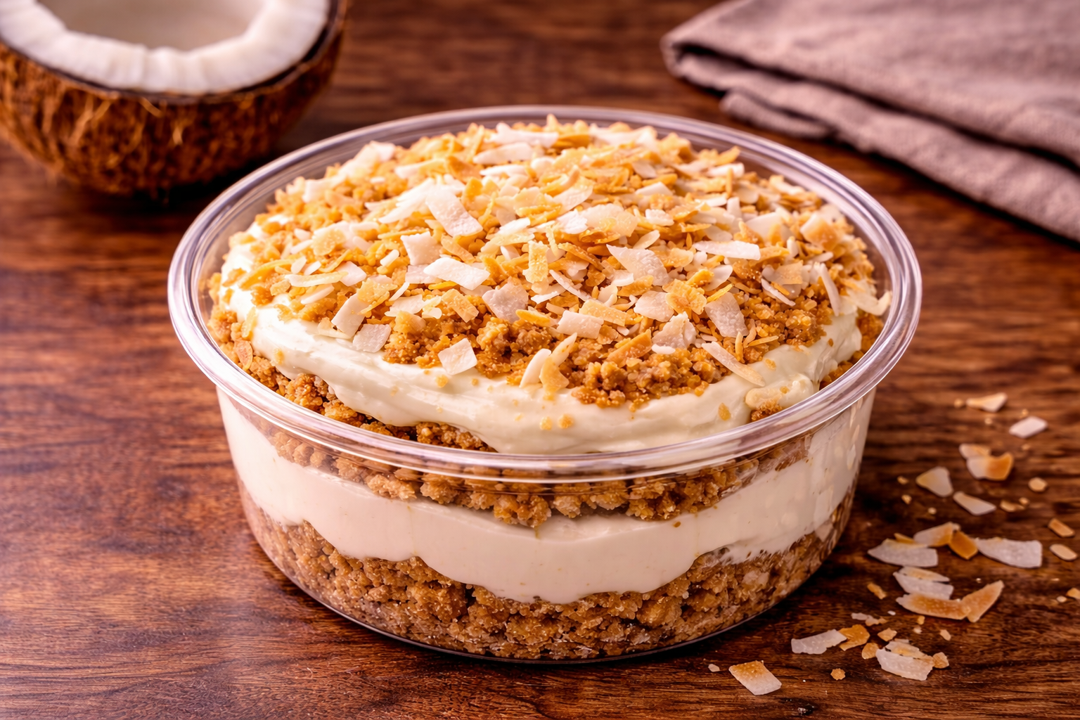 Coconut Cheesecake Bowl