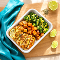 Lemon-Pepper Chicken with Sweet Potatoes