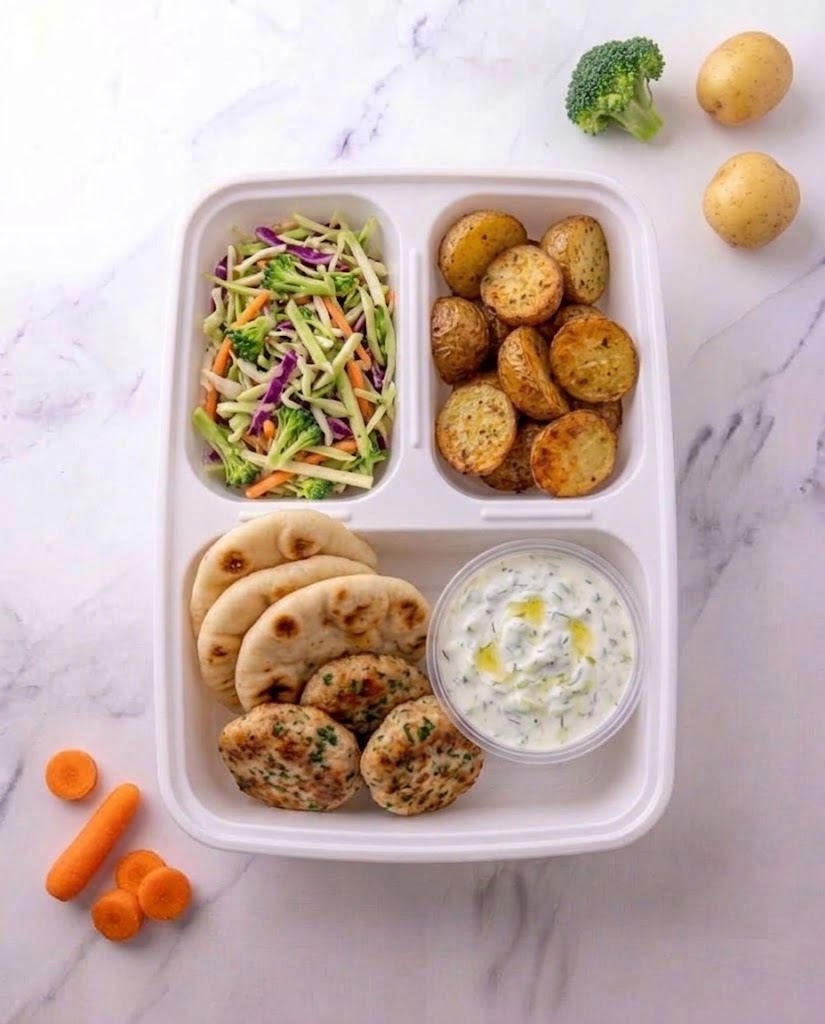 Mediterranean Turkey Naan Sliders